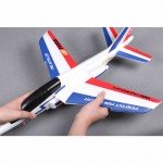 FMS 600mm Free Flight Alpha Glider Plane Kit (Blue and Red) - FS0174R