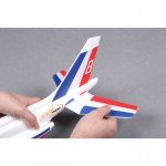 FMS 600mm Free Flight Alpha Glider Plane Kit (Blue and Red) - FS0174R