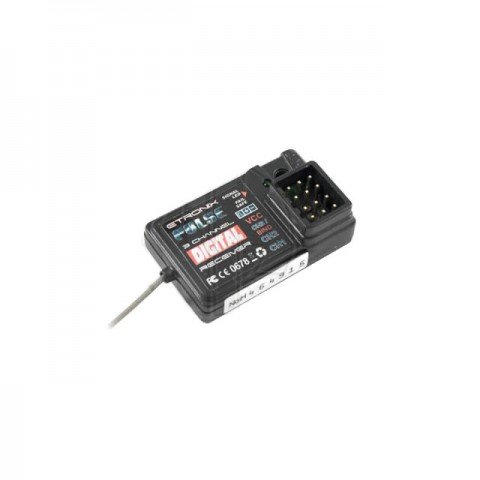 Etronix Pulse GFSK 3 Channel 2.4Ghz Receiver for use with ET1060 Transmitter - ET1095