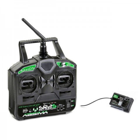 Absima SR2S AFHDS 2.4GHz 2-Channel Stick Radio System (Transmitter and Receiver) - 2000021