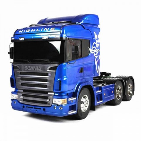 Tamiya 1/14 Scania R620 6x4 Highline Limited Blue Edition Truck (Unassembled Kit) - 56327