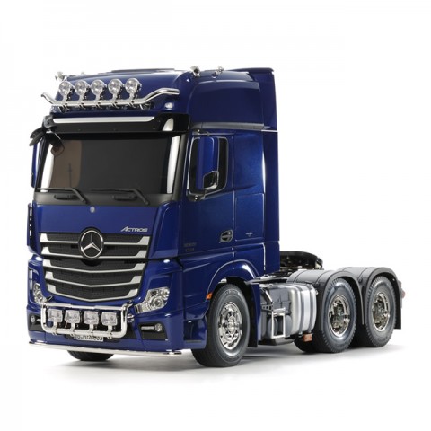 Tamiya Mercedes-Benz Actros 3363 6x4 GigaSpace Pearl Blue Edition Truck (Unassembled Kit) - 56354