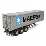 Tamiya 1/14 Semi-Trailer 40-Foot Container for Tamiya RC Tractor Trucks (Unassembled Kit) - 56326