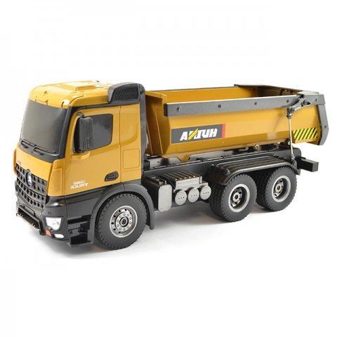 Huina 1/14 Radio Controlled Tipper Dump Truck with Die Cast Metal Parts - CY1573