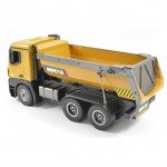 Huina 1/14 Radio Controlled Tipper Dump Truck with Die Cast Cab, Buckets and Wheels - CY1573
