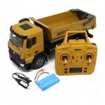 Huina 1/14 10-Channel Radio Controlled Tipper Dump Truck with Full Die Cast Cab and Dump Bed - CY1582